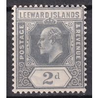 9.BrK. Великобритания. Колонии. Подветренные острова. Эдуард VII. Стандарт. 2d. 1907 г. Mi.#39.