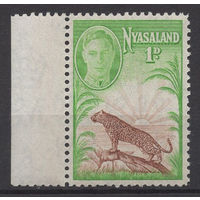 Ньясаленд 1947 **  Леопард, серия 1 марка (SG 160), Британские колонии
