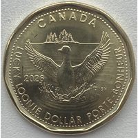 Канада 1 доллар 2026 г. Счастливый канадский доллар