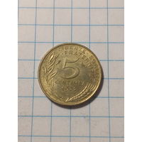 5 сантимов Франция 1972 год