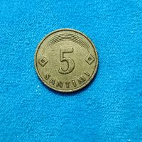 5 сантимов (1992г.) Латвия.Расспродажа! Смотрите и другие мои лоты!!!