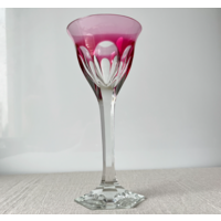 Бокал Moser Мозер цветной хрусталь винтаж клеймо