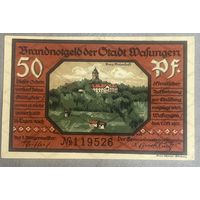 Нодгельд 50 пфеннигов 1921 год. Вазунген. Веймарская республика