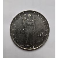 100 лир 1963 Ватикан