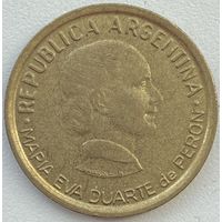Аргентина 50 сентаво 1997 г. 50 лет правам женщин на голосование. Эва Перрон