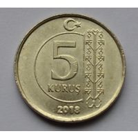 Турция, 5 куруш 2018 г.