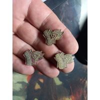 Нагрудный пионерский знак "Всегда готов"! СССР, 40-50-е годы латунь