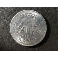 Индия. 1 рупия. 2003. С 20 копеек. Распродажа коллекции. Смотрите другие лоты.