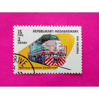 Мадагаскар. Локомотив. ( 1 марка ) 1993 года. 5-12.