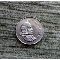 Werty71 ЮАР 5 центов 1967 Зюйд Райский журавль