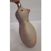 Игрушка ёлочная Пингвин, стекло. СССР