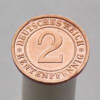 Германия 2 рейтенпфеннига 1924 F