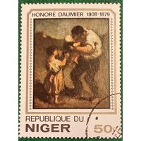 Нигер 1979. Картина Оноре Домье под названием Поцелуй