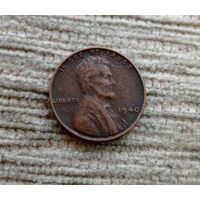 Werty71 США 1 цент 1940 пшеничный