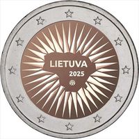 Литва 2 евро, 2025 Оборона страны UNC