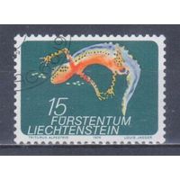 [935] Лихтенштейн 1974. Фауна.Ящерица. Гашеная марка.