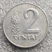 Литва 2 цента   1991 г.  (4)