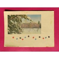 С новым годом! Подписанная. 1965 года. Фото Смолякова. 1627.