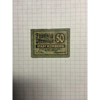 Нотгельд 50 пфеннигов 1921 год. -2112