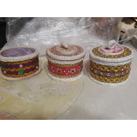 Шкатулки для рукоделия, бусинок, бисера и т.д..