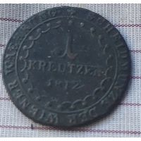 1 крейцер 1812 Австрия