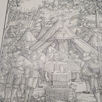 Карлъ 5 на вершине своей власти. Энциклопедическая гравюра СПБ. 19-20века 19х20см.