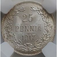 25 пенни 1917 MS-67 РЕДКОСТЬ!!!