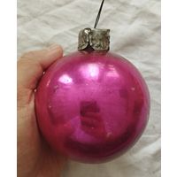 Ёлочная игрушка шар кремлевский толстые стекло