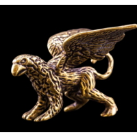 Статуэтка миниатюра Грифон Латунь
