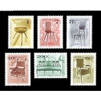 2001 Венгрия 4644-4649 Стандарт. Кресла и стулья **
