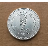 Новые Гебриды (ныне Вануату), 100 франков 1966 г., серебро 0.835
