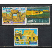 Мальта 1991 Святилище Та'Хаджрат,форт Св.Михаила Дворец Спинола #871,873-4