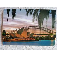 Мосты. Австралия, Сидней. Оперный театр и мост Харбор-Бридж