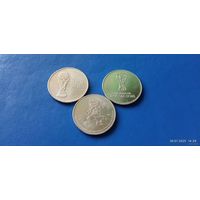 25 рублей 2018 год Россия Талисманы Чемпионата мира по футболу (Состояние на фото,в лоте 3 монеты)