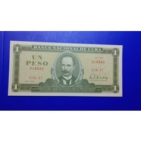 Куба 1 песо 1982 unc