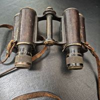 Антикварный, немецкий бинокль Carl Zeiss Jena Feldstecher 8 Fach. 1905г. Номерной 35503