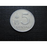 Литва 5 центов 1991 г.