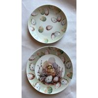 Набор фарфоровых тарелок пасхальных