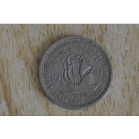 Восточные Карибы 10 центов 1956 с 1 руб