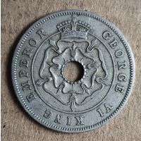 Южная Родезия 1 пенни 1945 г., KM# 8