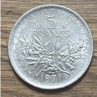 5 Франков Франция 1971г.