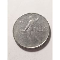 Италия 50 лир 1978