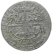 Польша 18 грошей, 1754 года. Август III