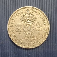 Великобритания 2 шиллинга 1948 год с IND: IMP:
