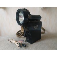 Фонарь аккумуляторный следовой ФАС-4. СССР, вторая половина прошлого века.