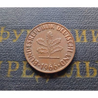 2 пфеннига 1966 (F) Германия ФРГ #03 XF
