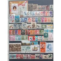 Марки. Сборный лот. Более 150шт. (Гвинея, Швейцария, Дания, Бельгия, Чехословакия, Югославия, Норвегия, Израиль, Недерланды, Болгария, Россия, СССР, Австралия, Германия, Мексика, Польша, США)