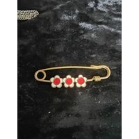 Булавка брошь СССР цветочки