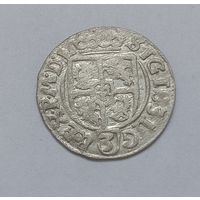 Россып Паўтаракаў!, 1625, Быдгощ. Сас. Малая корона на Ав. 6-ти конечные звезды у креста. Очень редкий!!!