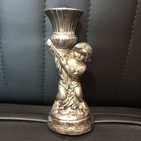 Ваза на ножках Конфетница Орешница Сухарница Металлическая Металл Рельеф Рамка Подсвечник Виноградная лоза Подарок Сувенир